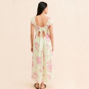Free People forget me not Pink Floral Maxi Dress